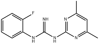 N-(4,6-Dimethylpyrimidin-2-yl)-N'-(2-fluorophenyl) guanidine Structure