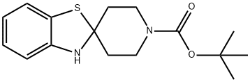 tert-Butyl 3H-spiro[1,3-benzothiazole-2,4'-piperidine]-1'-carboxylate Struktur