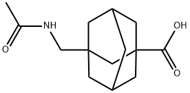 3-[(乙酰基氨基)甲基]金刚烷-1-羧酸, 696653-76-6, 结构式