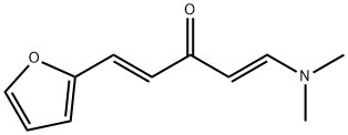 (1E,4E)-1-(ジメチルアミノ)-5-(2-フリル)ペンタ-1,4-ジエン-3-オン 化学構造式