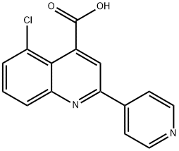5-Chloro-2-pyridin-4-ylquinoline-4-carboxylic acid Structure