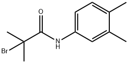 2-溴-N-(3,4-二甲基苯基)-2-甲基丙酰胺, 2322-50-1, 结构式