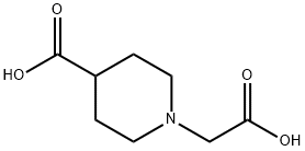 1-(Carboxymethyl)piperidine-4-carboxylic acid Struktur
