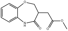 Methyl (4-oxo-2,3,4,5-tetrahydro-1,5-benzoxazepin-3-yl)acetate Struktur