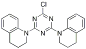 1,1'-(6-Chloro-1,3,5-triazine-2,4-diyl)-bis-1,2,3,4-tetrahydroquinoline Struktur