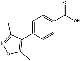 4-(3,5-Dimethylisoxazol-4-yl)benzoic acid Struktur