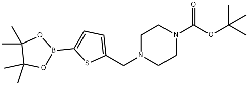5-((4-Boc-piperazine)methyl) -2-thiopheneboronic acid pinacol ester Struktur