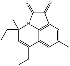 4,6-二乙基-4,8-二甲基-4H-吡咯并[3,2,1-IJ]喹啉-1,2-二酮, 774561-60-3, 结构式