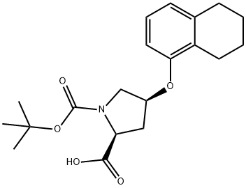 1820575-82-3 (2S,4S)-1-(TERT-BUTOXYCARBONYL)-4-(5,6,7,8-TETRAHYDRO-1-NAPHTHALENYLOXY)-2-PYRROLIDINECARBOXYLIC