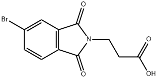 3-(5-BROMO-1,3-DIOXO-1,3-DIHYDRO-2H-ISOINDOL-2-YL)PROPANOIC ACID Structure