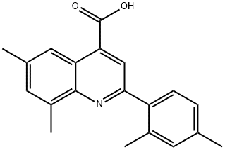 2-(2,4-DIMETHYLPHENYL)-6,8-DIMETHYLQUINOLINE-4-CARBOXYLIC ACID Struktur