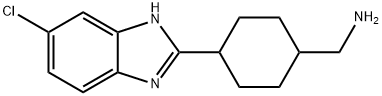 4-(5-CHLORO-1H-BENZIMIDAZOL-2-YL)CYCLOHEXYL]METHYLAMINE Structure