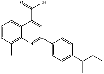 2-(4-SEC-BUTYLPHENYL)-8-METHYLQUINOLINE-4-CARBOXYLIC ACID Structure