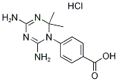 4-(4,6-DIAMINO-2,2-DIMETHYL-2H-[1,3,5]TRIAZIN-1-YL)-BENZOIC HYDROCHLORIDEACID Struktur