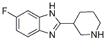 6-FLUORO-2-PIPERIDIN-3-YL-1H-BENZIMIDAZOLE Struktur