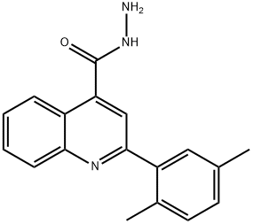 2-(2,5-DIMETHYLPHENYL)QUINOLINE-4-CARBOHYDRAZIDE|2-(2,5-二甲基苯基)喹啉-4-卡巴肼