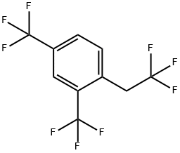 1-(2,2,2-TRIFLUOROETHYL)-2,4-BIS-(TRIFLUOROMETHYL)BENZENE Struktur