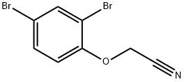 2-(2,4-dibromophenoxy)acetonitrile 化学構造式