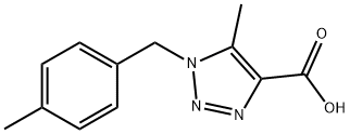 5-methyl-1-(4-methylbenzyl)-1H-1,2,3-triazole-4-carboxylic acid Structure