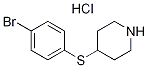 4-[(4-ブロモフェニル)チオ]ピペリジン塩酸塩 化学構造式