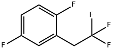 1,4-ジフルオロ-2-(2,2,2-トリフルオロエチル)ベンゼン 化学構造式