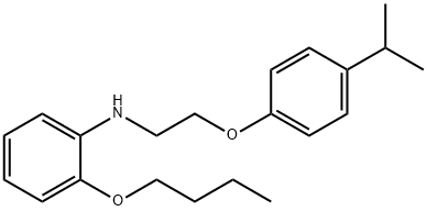 2-BUTOXY-N-[2-(4-ISOPROPYLPHENOXY)ETHYL]ANILINE, 1040689-14-2, 结构式