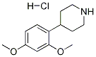 4-(2,4-Dimethoxyphenyl)piperidine hydrochloride Structure