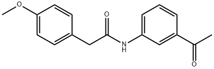 N-(3-Acetylphenyl)-2-(4-methoxyphenyl)acetamide Structure