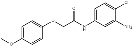 N-(3-AMINO-4-CHLOROPHENYL)-2-(4-METHOXYPHENOXY)-ACETAMIDE, 1020054-57-2, 结构式