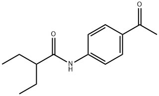 N-(4-Acetylphenyl)-2-ethylbutanamide Struktur