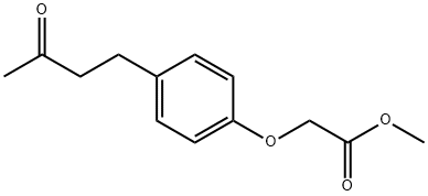 methyl [4-(3-oxobutyl)phenoxy]acetate Struktur