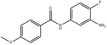 N-(3-氨基-4-氟苯基)-4-甲氧基苯甲酰胺, 229322-39-8, 结构式