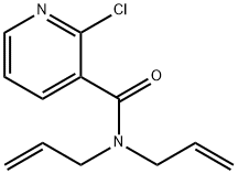 N,N-ジアリル-2-クロロニコチンアミド 化学構造式