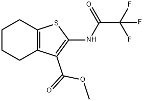 methyl 2-[(trifluoroacetyl)amino]-4,5,6,7-tetrahydro-1-benzothiophene-3-carboxylate Structure