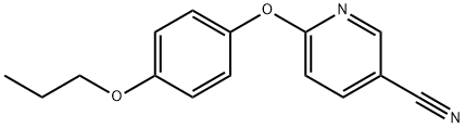 6-(4-propoxyphenoxy)nicotinonitrile Structure
