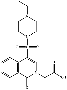 [4-[(4-ethylpiperazin-1-yl)sulfonyl]-1-oxoisoquinolin-2(1H)-yl]acetic acid Structure