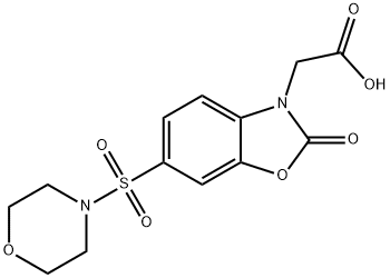 [6-(morpholin-4-ylsulfonyl)-2-oxo-1,3-benzoxazol-3(2H)-yl]acetic acid Structure