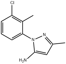 1-(3-chloro-2-methylphenyl)-3-methyl-1H-pyrazol-5-amine Struktur