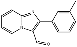 2-(3-甲基苯基)咪唑并[1,2-A]吡啶-3-甲醛, 898389-29-2, 结构式