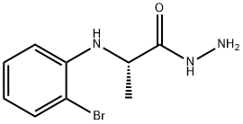 2-[(2-bromophenyl)amino]propanohydrazide Structure