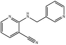 2-[(pyridin-3-ylmethyl)amino]nicotinonitrile Struktur