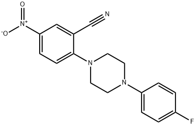 2-[4-(4-fluorophenyl)piperazin-1-yl]-5-nitrobenzonitrile Structure