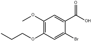 2-bromo-5-methoxy-4-propoxybenzoic acid Structure