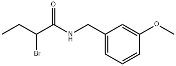 2-bromo-N-(3-methoxybenzyl)butanamide Structure
