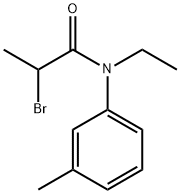 2-bromo-N-ethyl-N-(3-methylphenyl)propanamide Structure