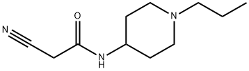 2-cyano-N-(1-propylpiperidin-4-yl)acetamide Struktur