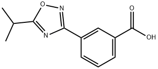 3-(5-isopropyl-1,2,4-oxadiazol-3-yl)benzoic acid Structure