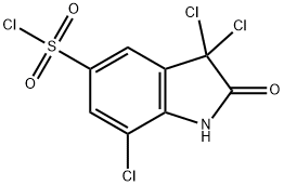 3,3,7-trichloro-2-oxoindoline-5-sulfonyl chloride Structure