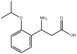 3-氨基-3-(2-异丙氧芬基)丙酸,890045-11-1,结构式