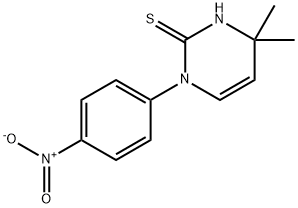4,4-dimethyl-1-(4-nitrophenyl)-1,4-dihydropyrimidine-2-thiol Structure